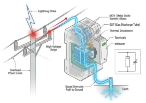 Tiêu Chuẩn Chống Sét Lan Truyền, Cơ chế hoạt động chống sét lan truyền,